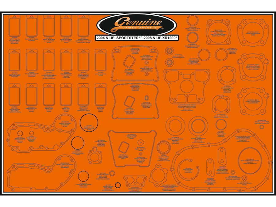 Harley Davidson Sportster [2004-2019]-sealing plate for XR1200/2004+ Sportster