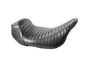Harley Davidson Touring [2008-2025]-pinion folded seam seat black vinyl-1