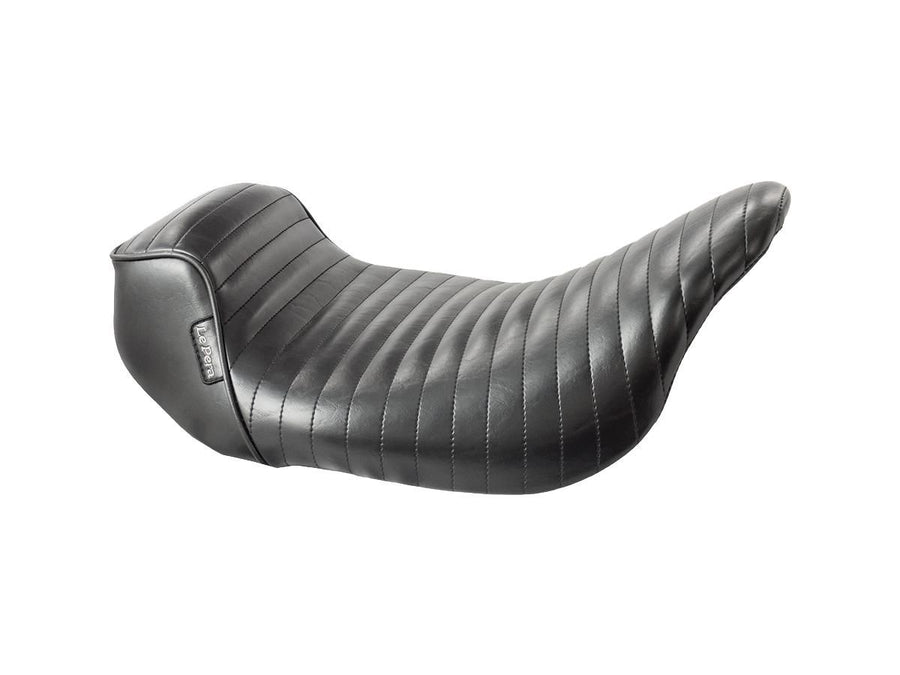Harley Davidson Touring [2008-2025]-pinion folded seam seat black vinyl