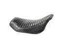 Harley Davidson Touring [2008-2025] – Streaker Sitz mit gefalteter Naht Schwarz Vinyl-1