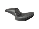 Harley Davidson FX Model [1985-1994]-Kickflip seat diamond spice black vinyl-1