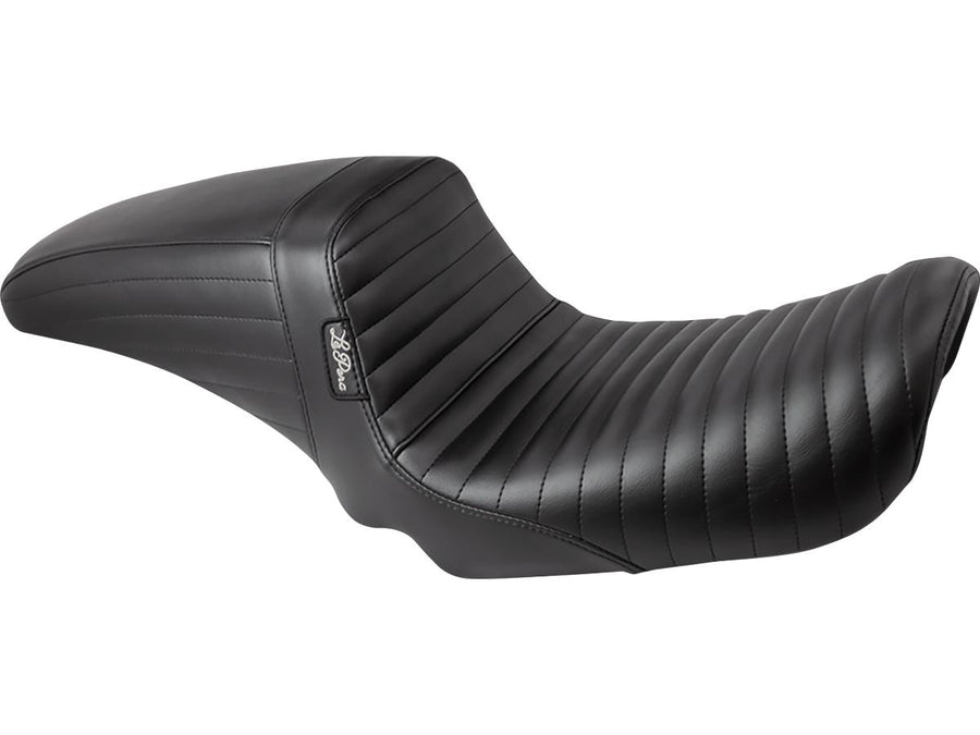 Harley Davidson Dyna [2006-2017] – Kickflip Sitz Gefaltete Naht Schwarzes Vinyl
