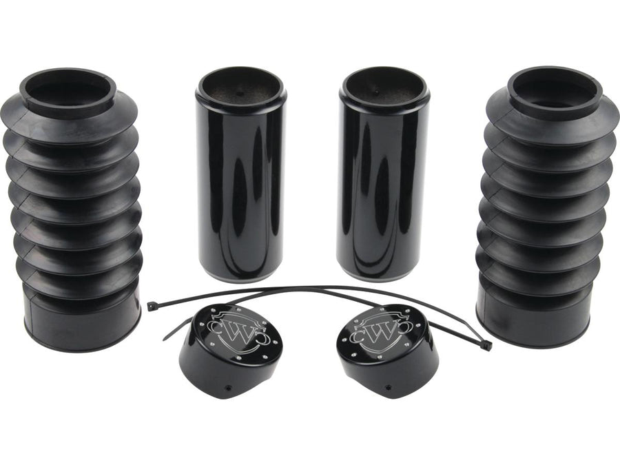 Harley Davidson Fxbr [2023-2024]-6-part fork covers with lower fork rubbers