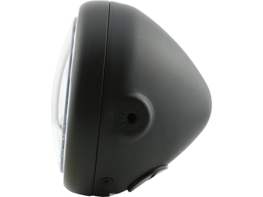Harley Davidson – Pecos Typ 7 5 3/4" Scheinwerfer Schwarz Pulverbeschichtet LED