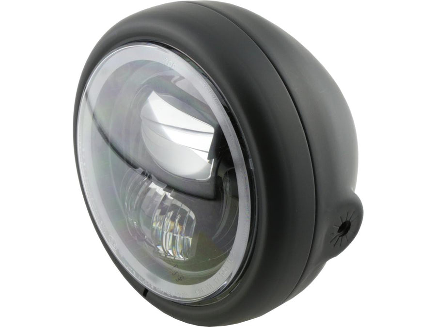 Harley Davidson – Pecos Typ 7 5 3/4" Scheinwerfer Schwarz Pulverbeschichtet LED
