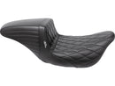 Harley Davidson Touring [2008-2025] – Kickflip Sitz Diamantsteppung Schwarzes Vinyl-1
