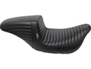 Harley Davidson Touring [2008-2025] – Kickflip Sitz Gefaltete Naht Schwarzes Vinyl-1