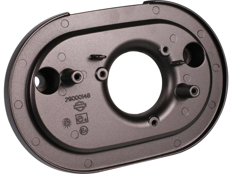 Harley Davidson – Ovale Luftfilterkasten Grundplatte Schwarz