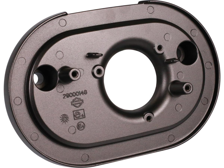 Harley Davidson – Ovale Luftfilterkasten Grundplatte Schwarz