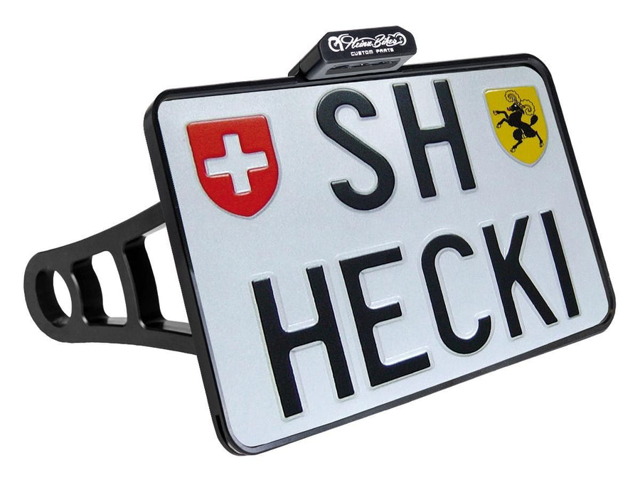 Harley Davidson Dyna [2006-2017]-side assembly license plate holder Kit Schweizer