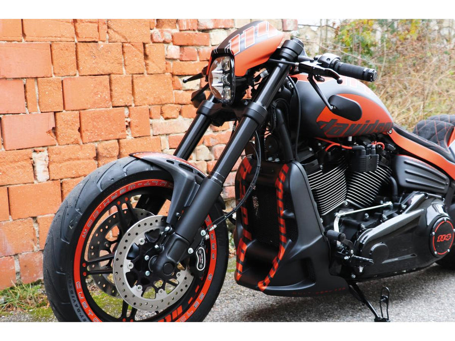 Harley Davidson FXDRS 114 [2019-2020] – Untere Gabelabdeckung Schwarz Glanz