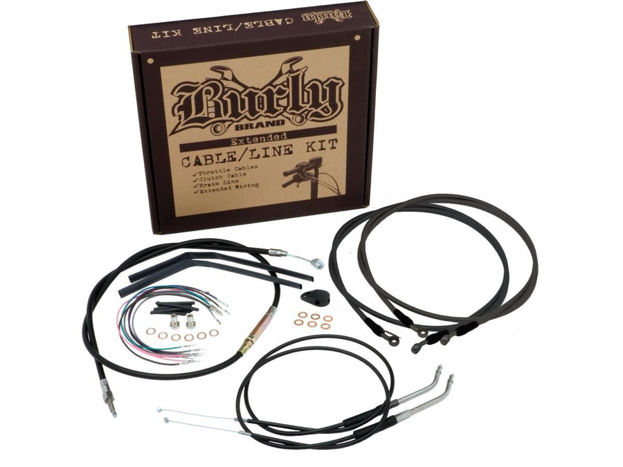 Harley Davidson Fxdls [2016-2017]-14 "T-bar cable set black vinyl ABS