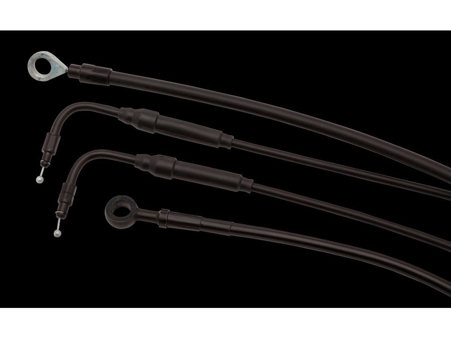 Harley Davidson FLHR [1997-1999] – 14" Gorilla Bar Kabelsatz Schwarz Vinyl Nicht-ABS