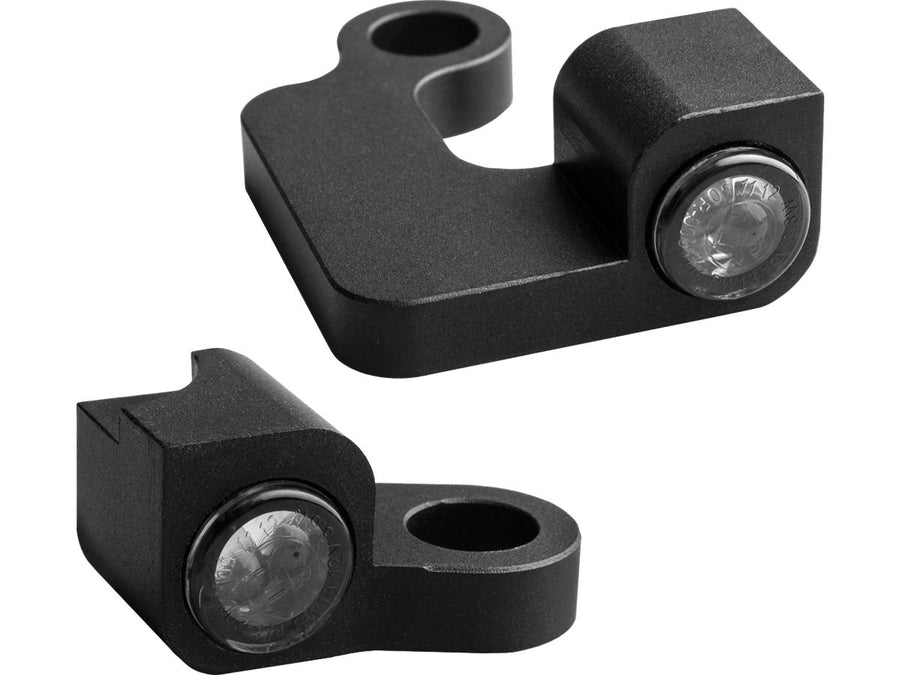 Harley Davidson Sportster [2004-2013] – NANO Series LED Blinker Schwarz Eloxiert