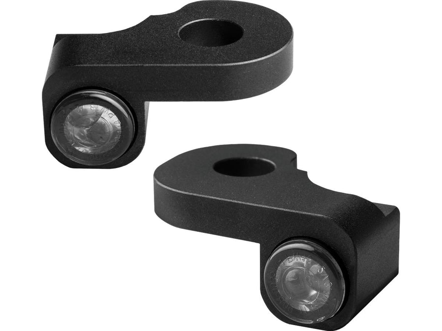 Harley Davidson FXSBSE [2013-2014] – NANO Series LED Blinker Schwarz Eloxiert Rauch