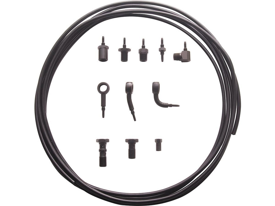 Harley Davidson FLHR [1994-2003] – Econoline Bremsleitungssatz Edelstahl klar