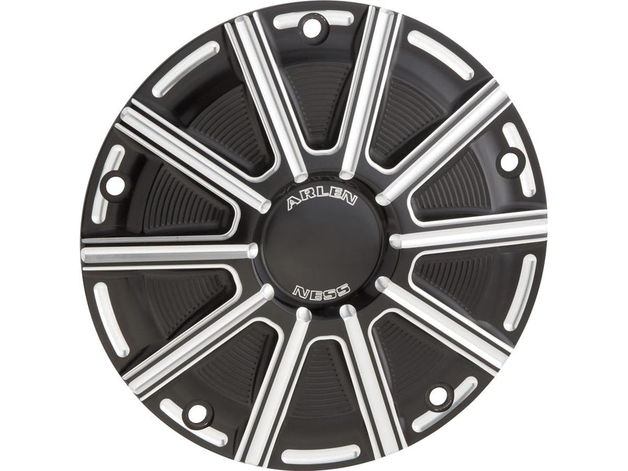 Harley Davidson Dyna [1999-2017] – 10-Gauge Derby Abdeckung Schwarz Eloxiert