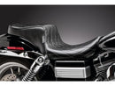 Harley Davidson Dyna [1996-2003] – Cherokee Sitz Diamond Stitch Schwarzes Vinyl-1