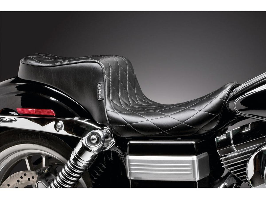 Harley Davidson Dyna [1996-2003] – Cherokee Sitz Diamond Stitch Schwarzes Vinyl
