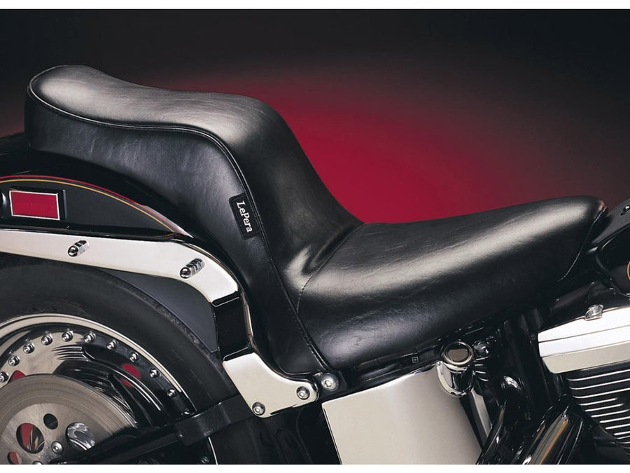 Harley Davidson Softail Hinweis [2000-2017] – Cherokee Sitz Glattes Schwarzes Vinyl