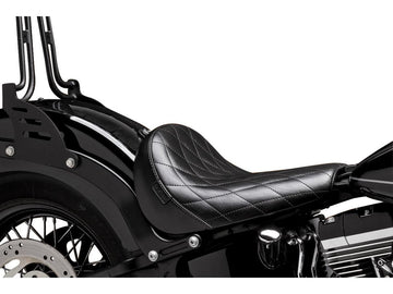 Harley Davidson Fxbr [2023-2025]-Bare Bones Solo Seat Diamond Stitch Black