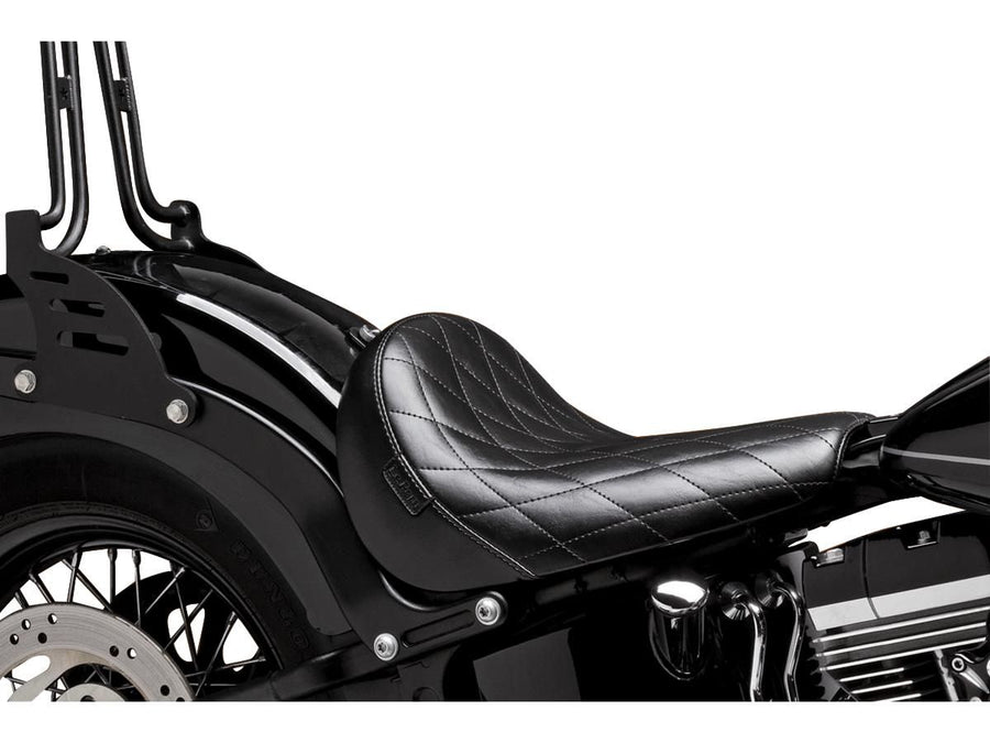 Harley Davidson Fxbr [2023-2025]-Bare Bones Solo Seat Diamond Stitch Black