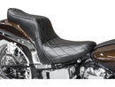 Harley Davidson Softail [1984-1999] – Cherokee Sitz Diamantsteppung Schwarzes Vinyl-1