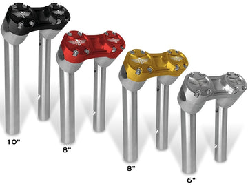 Harley Davidson FX [1974-1978]-10 "Club-Style Pullback-Riser with silver clamp - 0