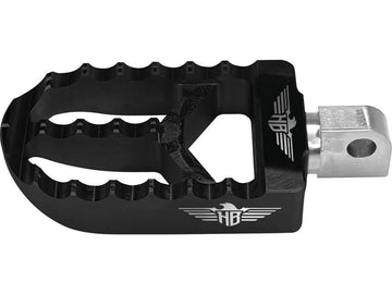 Harley Davidson Softail [2018-2025]-MX V2 footrests black anodized - 0