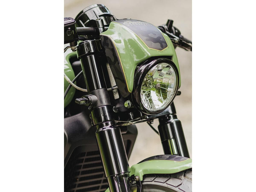 Harley Davidson Scout Bobber [2018-2024]-NRS Style lamp mask for use with