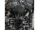 Harley Davidson Softail [2016-2017] – Gerippter Luftfilter Schwarz Eloxiert-6