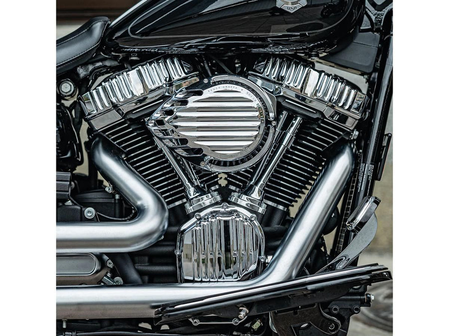 Harley Davidson Softail [2018-2024]-chrome-plated lamella air filter