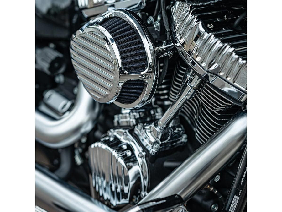 Harley Davidson Softail [2018-2024]-chrome-plated lamella air filter