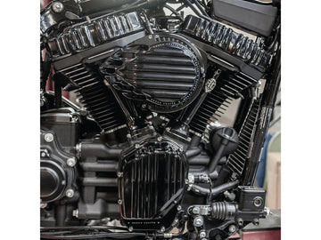 Harley Davidson Softail [2018-2024]-camshaft cover black anodized - 0