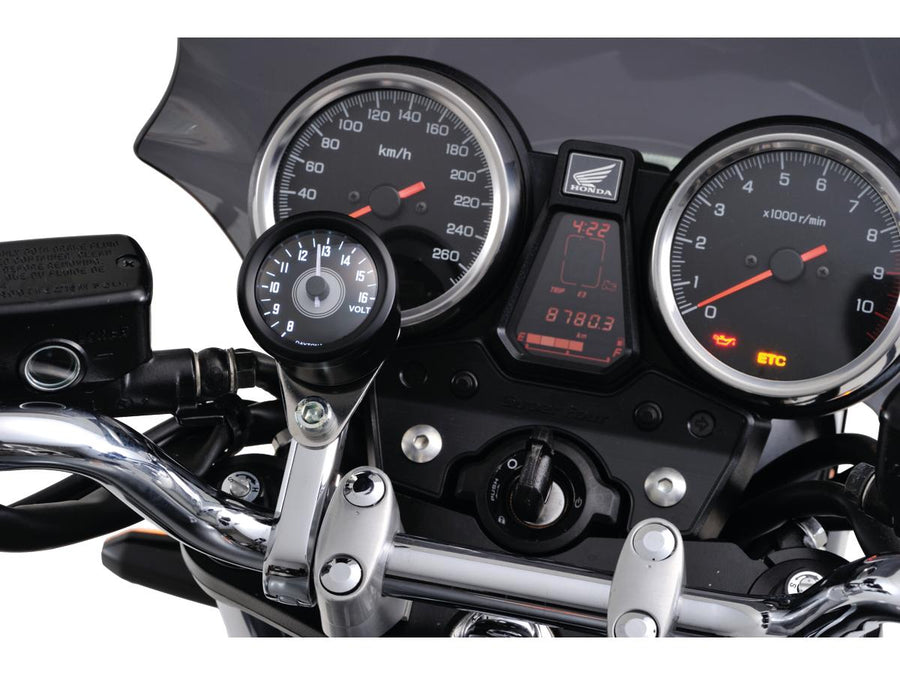 Harley Davidson – Velona 48 Voltmeter Modernes Design (Typ A) Schwarz