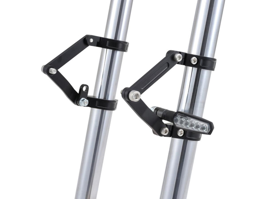 Harley Davidson – Verstellbare CNC Scheinwerferhalterung 41mm Gabelmontage Schwarz