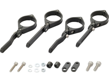 Harley Davidson - adjustable CNC headlight holder 49mm fork mounting black