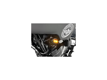 Harley Davidson FXLRST [2022-2025] – Micro ST Series LED-Blinker, eloxiertes Schwarz - 0
