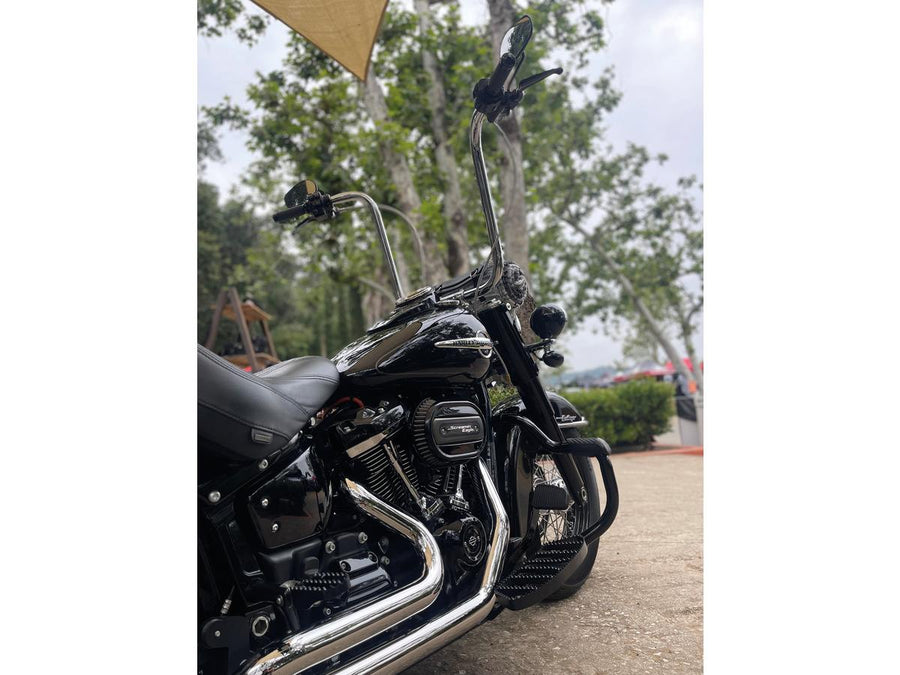 Harley Davidson FLSL [2018-2021] – MX-Style Trittbretter Satin Schwarz
