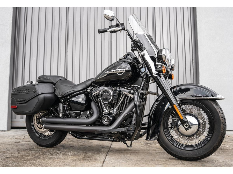 Harley Davidson FLSL [2018-2021] – MX-Style Trittbretter Satin Schwarz