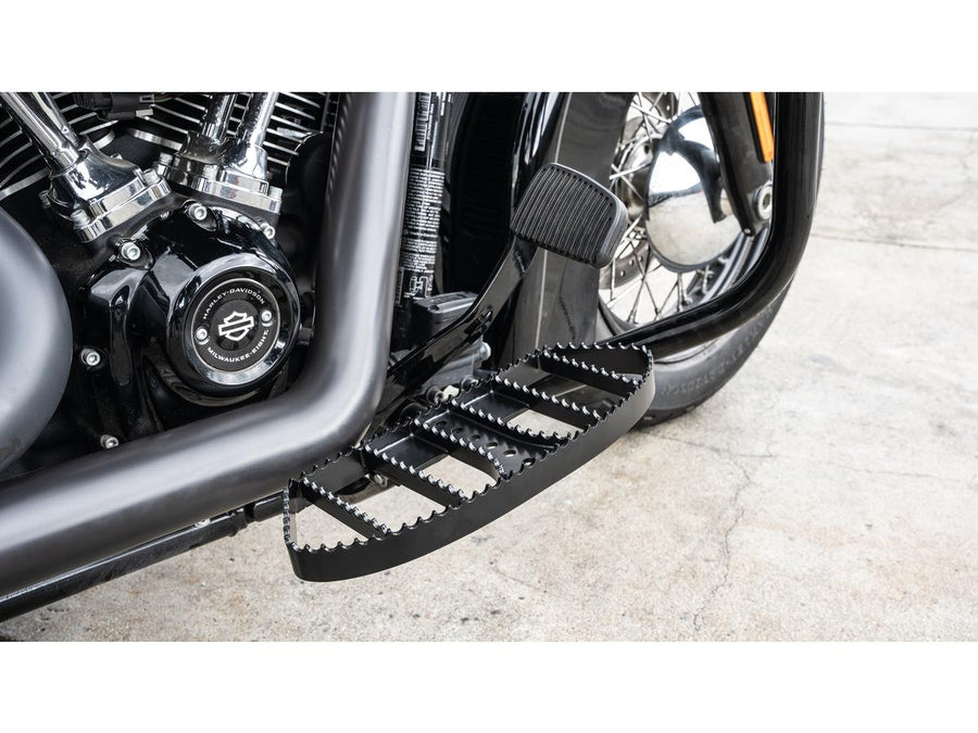 Harley Davidson FLSL [2018-2021] – MX-Style Trittbretter Satin Schwarz