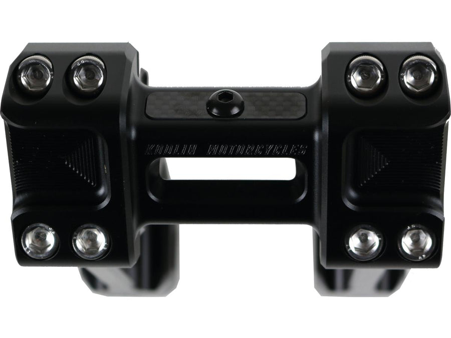 Harley Davidson Sportster [1985-2020] – 6" Universal Fastback Risers Schwarz Eloxiert