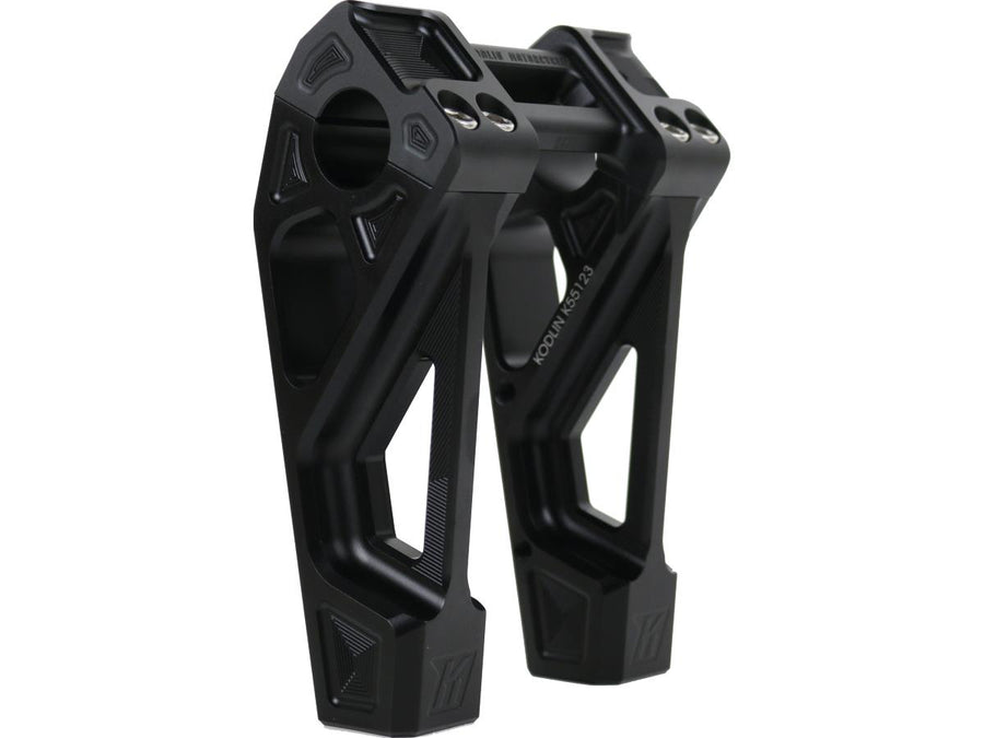 Harley Davidson Sportster [1985-2020] – 6" Universal Fastback Risers Schwarz Eloxiert