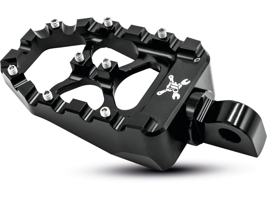 Harley Davidson Sportster [1991-2020]-MX Evolution Footrests Black Anodized