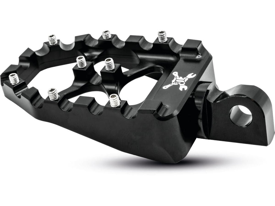 Harley Davidson Sportster [1991-2020]-MX Evolution Footrests Black Anodized