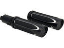 Harley Davidson FLHXSE [2023-2025] – Deep Cut Komfortgriffe Schwarz 1" Gaszug per-1