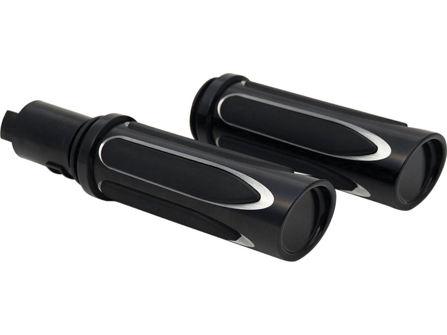 Harley Davidson FLHXSE [2023-2025] – Deep Cut Komfortgriffe Schwarz 1" Gaszug per