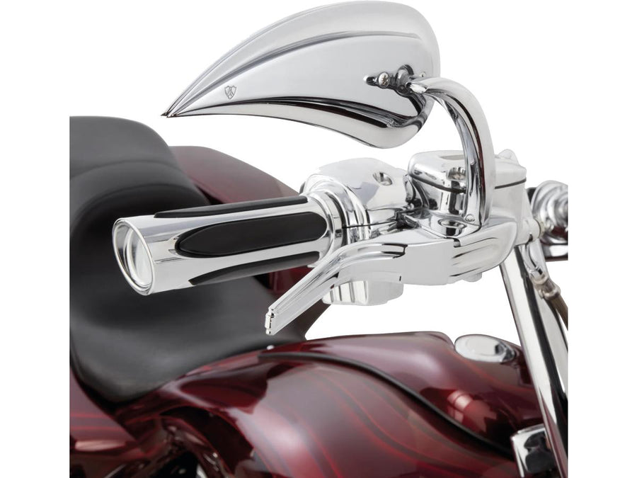 Harley Davidson Flhxse [2023-2025]-Deep Cut Comfort handles Chrome 1 "Gas train by wire