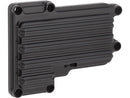 Harley Davidson Dyna [2006-2017] – 10-Gauge Getriebedeckel oben Schwarz Eloxiert-1