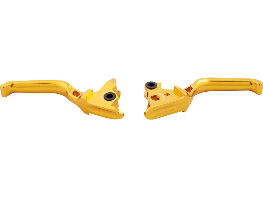 Harley Davidson Touring [2021-2024]-Method hand lever gold anodized cable coupling